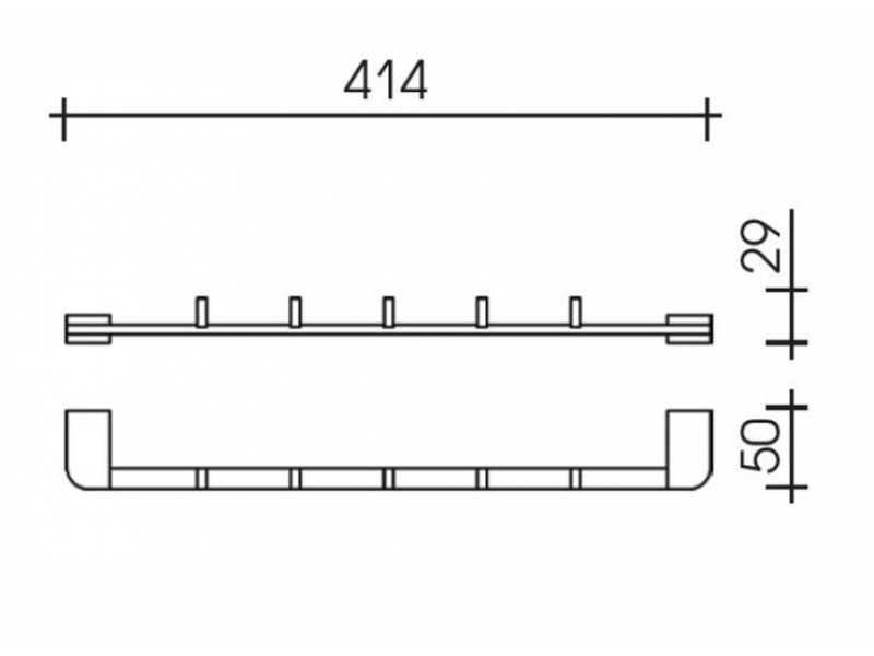 Купить Планка на пять крючков Schein Allom 221*5B