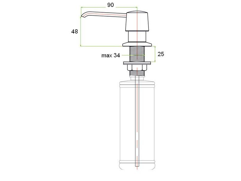 Купить Дозатор жидкого мыла Zorg Inox ZR-20 КВАРЦ, цвет кварц