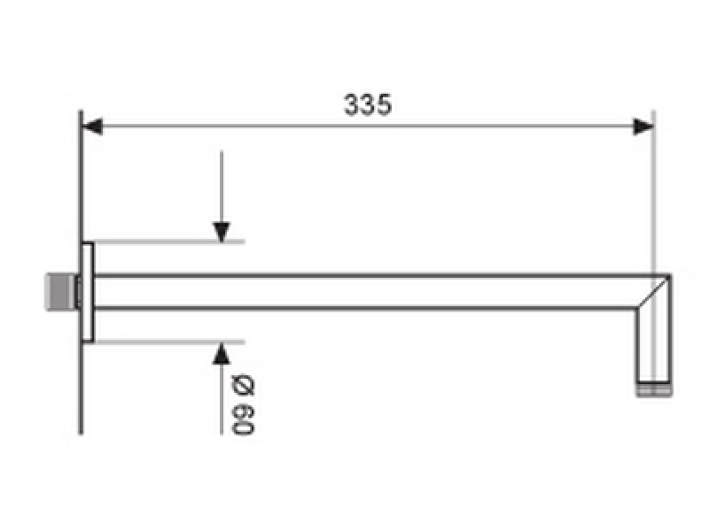 Купить Кронштейн для душа Emmevi C00646СR, хром