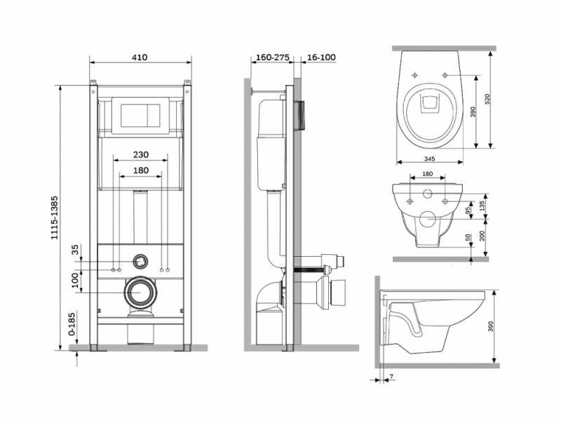 Купить Инсталляция с унитазом Damixa DX77.IS10101.1738 сиденье микролифт, клавиша белая