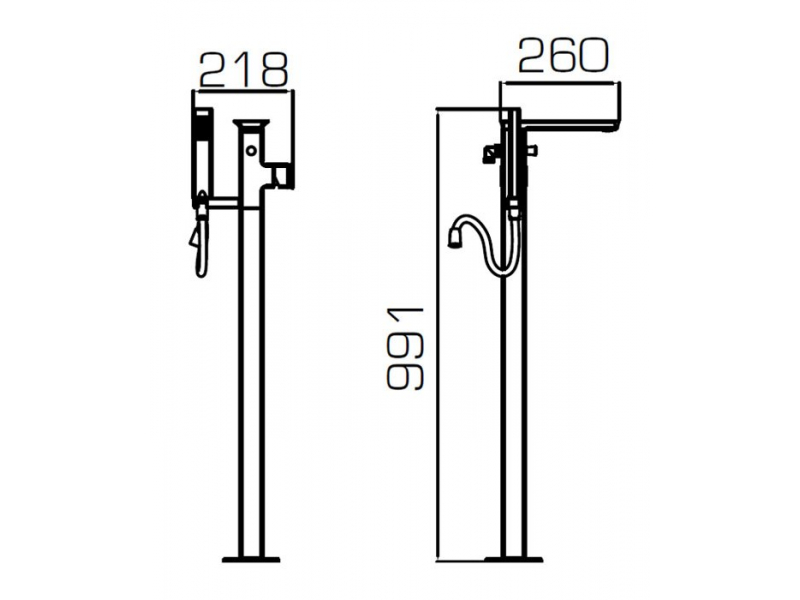 Купить Смеситель Bravat Phillis F656101C-B2-RUS для ванны