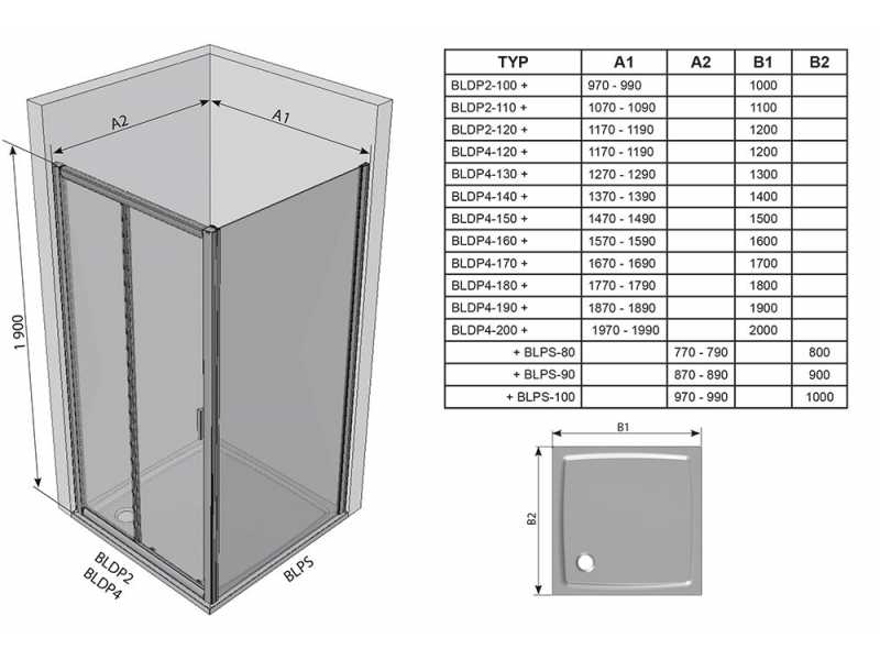 Купить Неподвижная стенка Ravak Blix BLPS-100, профиль сатин, витраж грейп, 9BHA0U00ZG