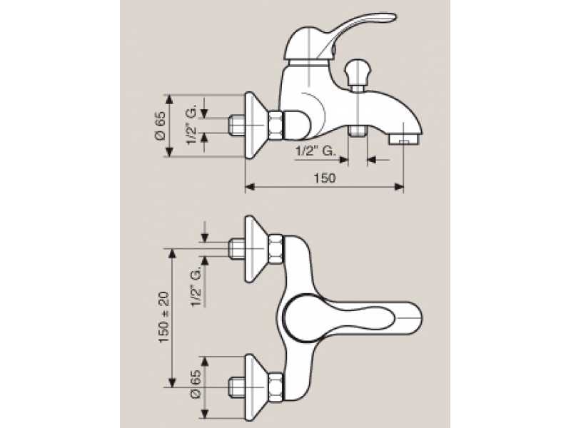 Купить Смеситель для ванны и душа Emmevi Melody 11001CR, хром