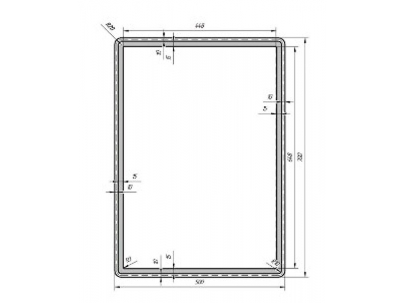 Купить Зеркало Dreja Tiny 99.9021, без подсветки, 50x70 см