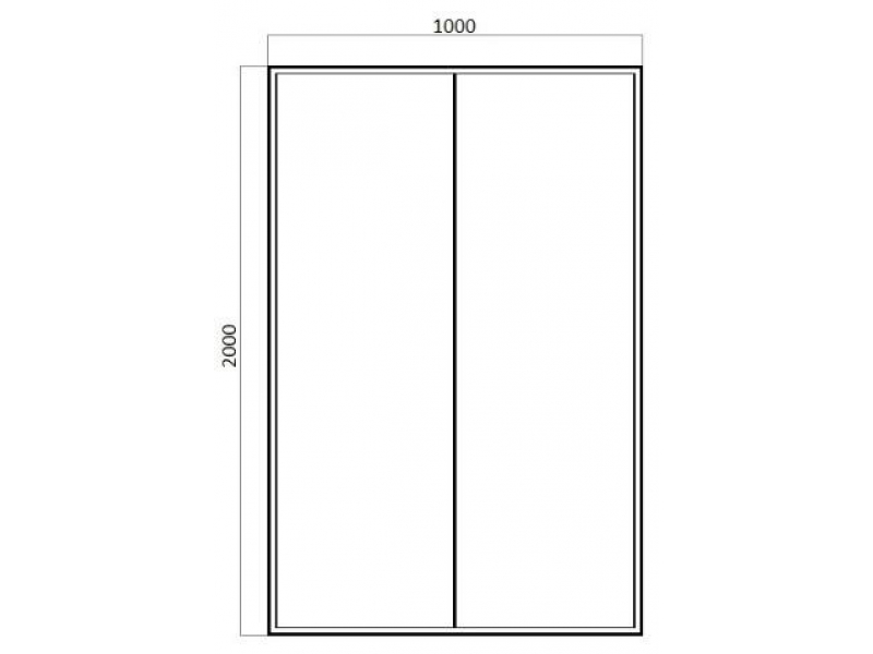 Купить Душевая дверь в нишу Bravat Line BD100.4121A, 100 x 200 см, складная, стекло прозрачное, хром