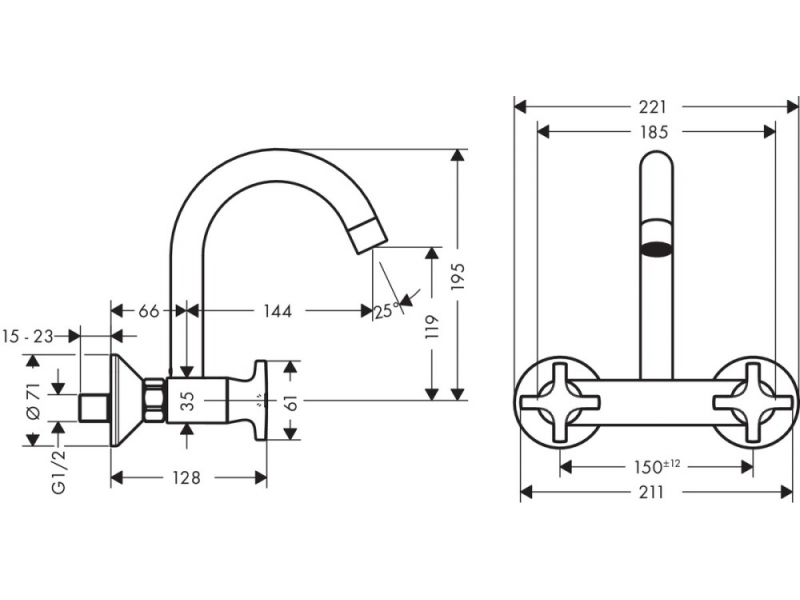 Купить Смеситель для кухни Hansgrohe Logis 71286000
