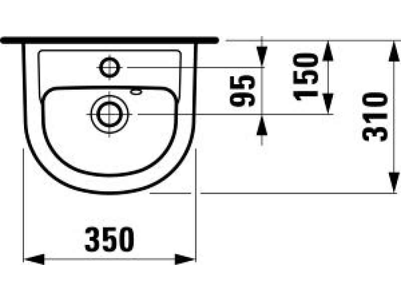 Купить Раковина Laufen Pro 1595.0.000.104.1, 35*31 см