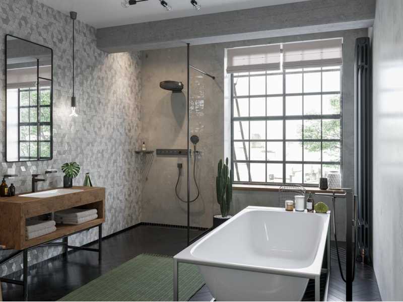 Купить Смеситель Hansgrohe Metropol 32532340 для ванны, черный хром