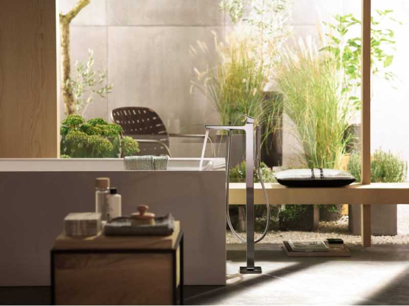 Купить Смеситель Hansgrohe Metropol 32532340 для ванны, черный хром