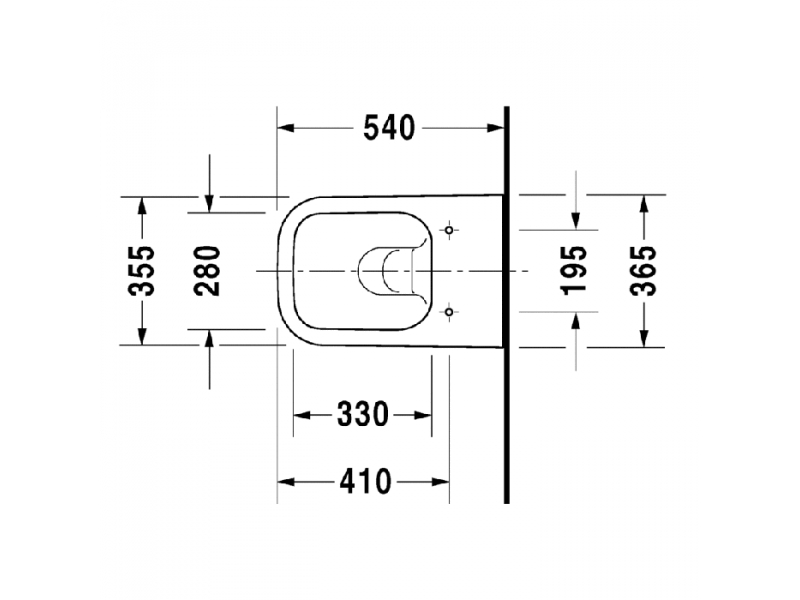 Купить Подвесной унитаз Duravit Happy D.2 Plus 2222098900 36.5 x 54 см безободковый, с креплением Durafix, цвет антрацит матовый