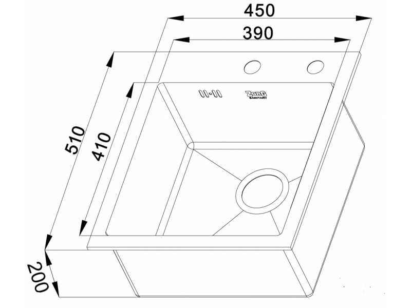 Купить Мойка Zorg INOX RX-4551