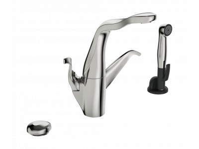 Смеситель для кухни Oras Alessi Swan by Oras 8227F с клапаном для посудомоечной машины, Smart кнопкой и ручным душем Smart