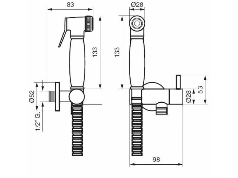 Купить Душевой набор Emmevi 132OR, золото