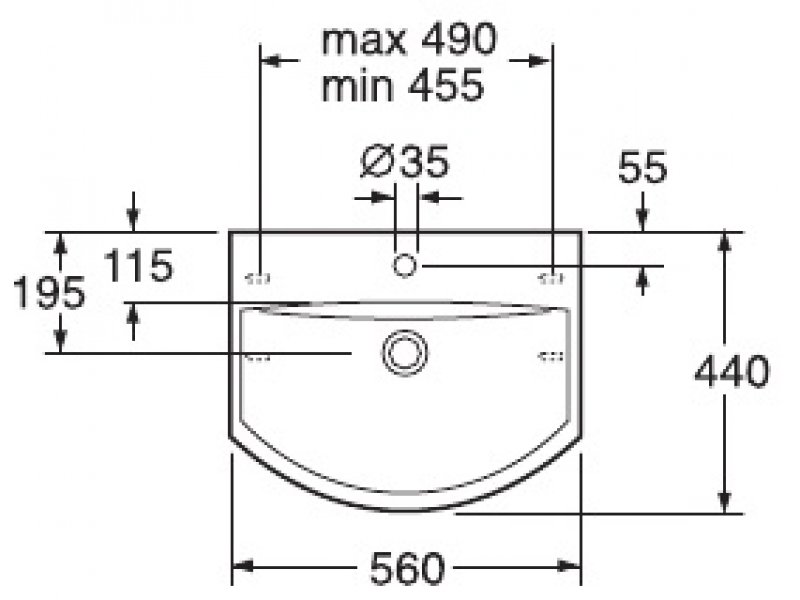 Купить Раковина Gustavsberg Logic 5193 51939901, 56 x 44 см