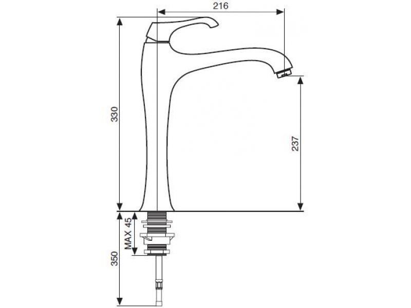 Купить Смеситель для кухни Emmevi Ares 76007OR, золото