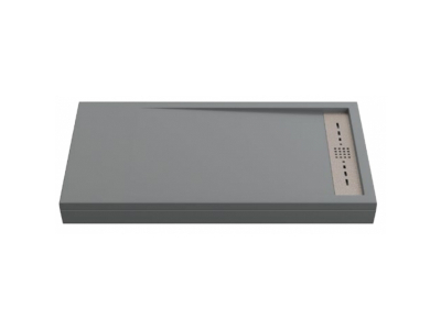 Поддон литьевой Bas Stella 100 x 70 см, ЛП00133, серый (cement grey)