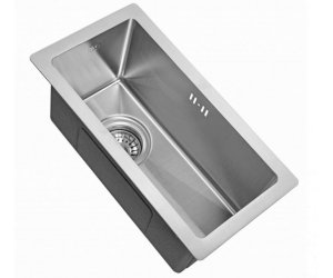 Мойка Zorg Inox R 2344, 23 х 44 см, брашированная матовая нержавеющая сталь