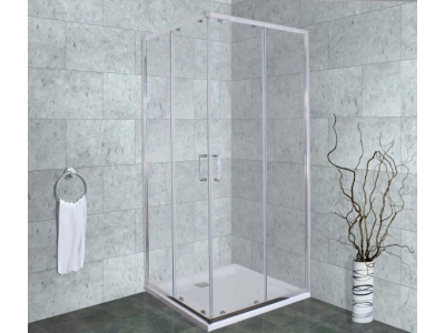 Душевой уголок Timo Altti-611 C Clean Glass, стекло прозрачное, 100 х 100 х 190 см