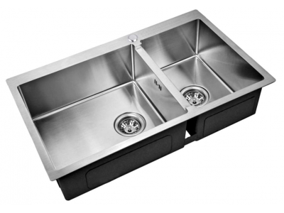 Мойка Zorg Inox R 78-2-51-L/R, 78 х 51 см, брашированная матовая нержавеющая сталь