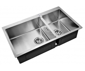 Мойка Zorg Inox R 78-2-51-L/R, 78 х 51 см, брашированная матовая нержавеющая сталь