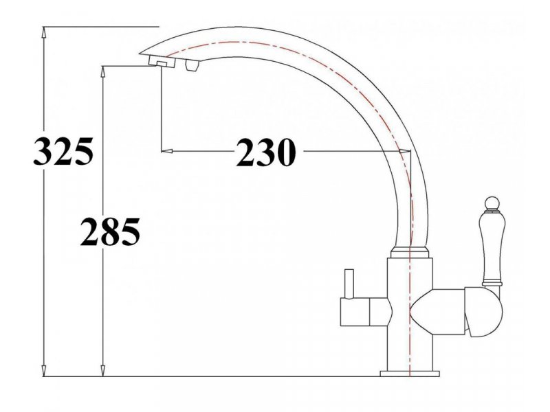 Купить Смеситель Zorg Clean Water для кухни под фильтр, хром, ZR 314 YF-33