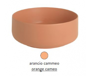 Раковина ArtCeram Cognac Countertop COL004 13; 00, накладная, цвет - arancio cammeo (оранжевый камео), 35 х 35 х 16 см