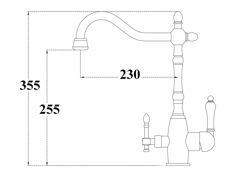 Купить Смеситель Zorg Clean Water ZR 312 YF-50-BR для кухни под фильтр, цвет бронза