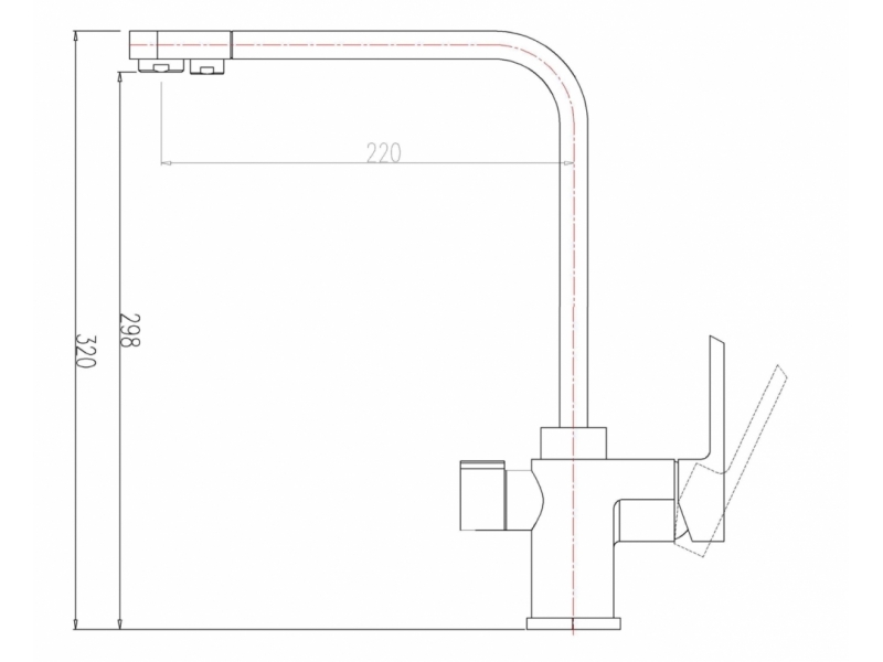 Купить Смеситель Zorg Clean Water ZR 334 YF для кухни под фильтр, цвет хром