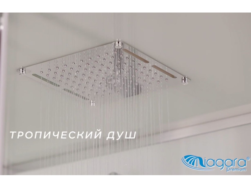 Купить Душевая кабина Niagara Premium 120 x 80, низкий поддон, профиль - хром, стекло - прозрачное, NG-6012-01QL/R