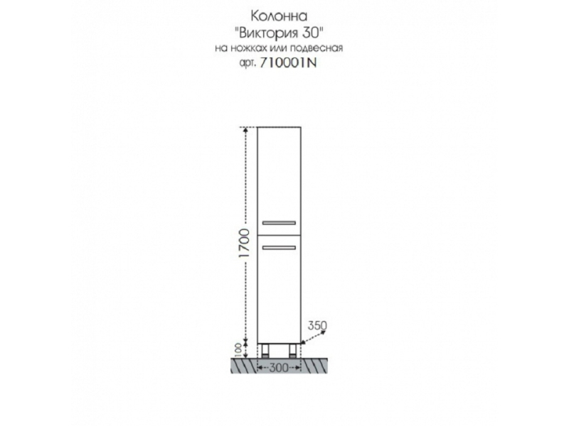 Купить Колонна СаНта Виктория 30 NEW, 710001N, подвесная/напольная