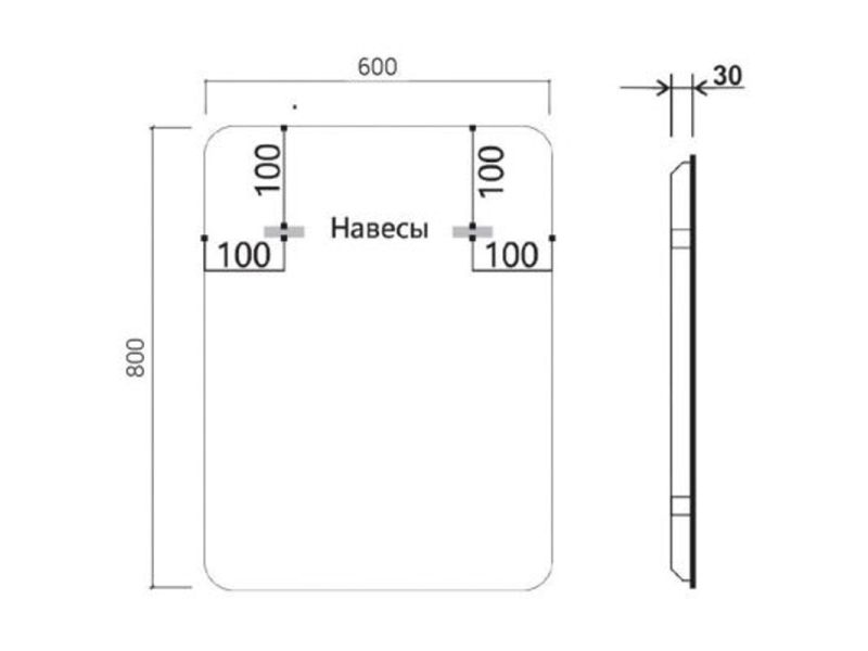 Купить Зеркало Vincea 60х80см, LED c сенсорным выключателем, диммером и функцией антизапотевания, VLM-3VC600-2