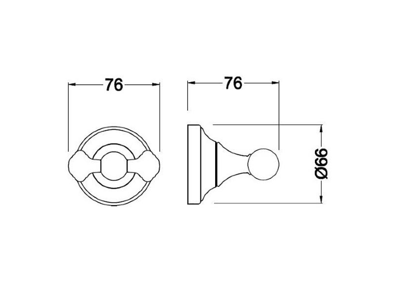 Купить Крючок двойной Schein Saine Chrome 7053002