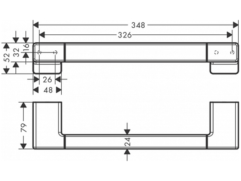 Купить Поручень AddStoris Hansgrohe 41744000, хром