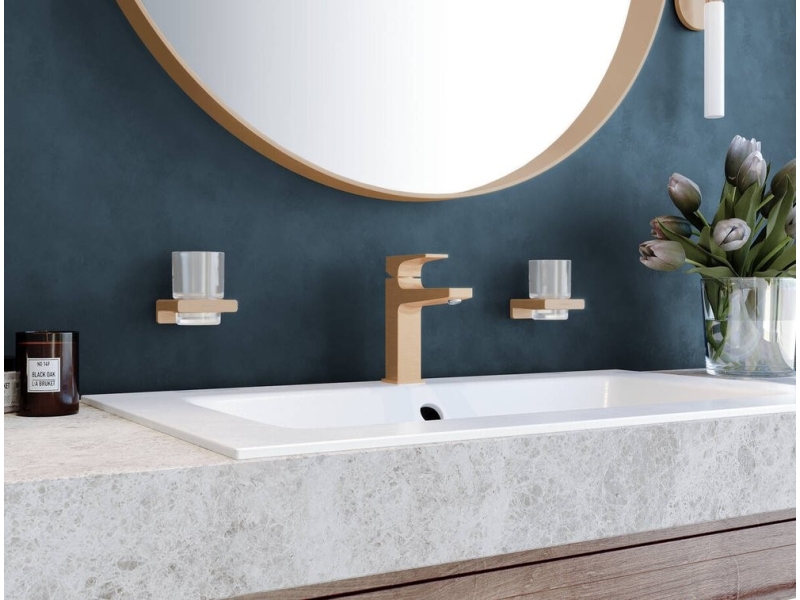 Купить Стакан Hansgrohe AddStoris 41749140 шлифованная бронза