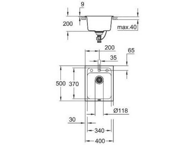 Купить Мойка кухонная Grohe K700U 31650AT0