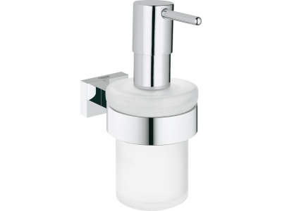 Дозатор жидкого мыла с держателем Grohe Essentials Cube 40756001