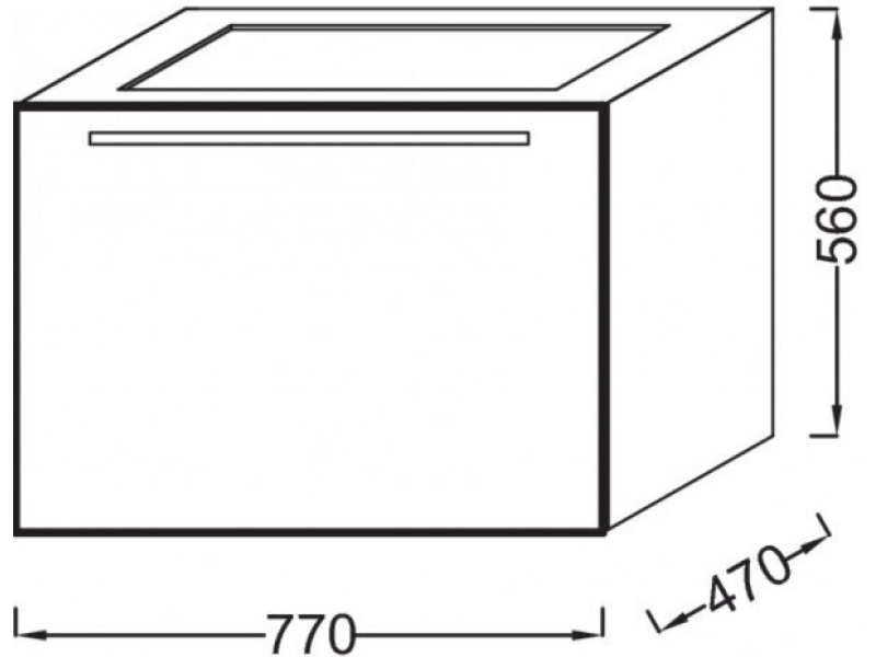 Купить Тумба под раковину Jacob Delafon Struktura 77x56 EB1285-N18 белый