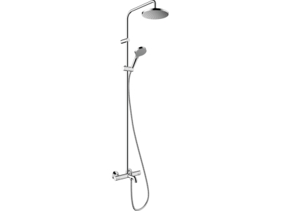 Душевая система Showerpipe 200 1jet с термостатом для ванны Hansgrohe Vernis Blend 26274000, хром