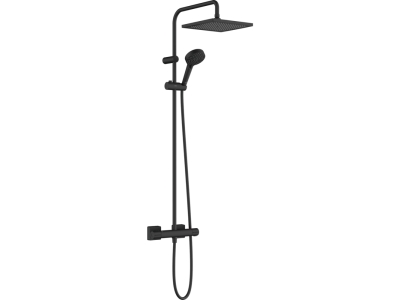 26427670 HG Vernis Shape Showerpipe 240 термостатическая душевая система матовый черный