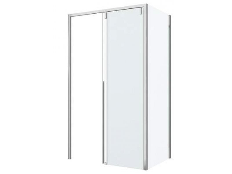 Купить Душевой уголок Bravat Slim Line BS120.3104A, 120 x 80 x 195 см, двери раздвижные, стекло прозрачное, хром