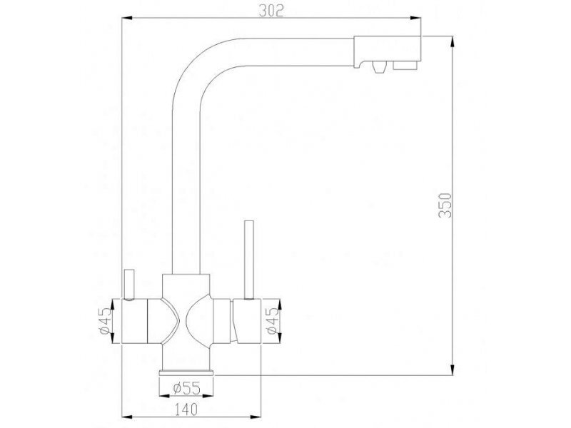 Купить Смеситель Zorg Steel Hammer SH 552 BRONZE для кухни под фильтр, бронза