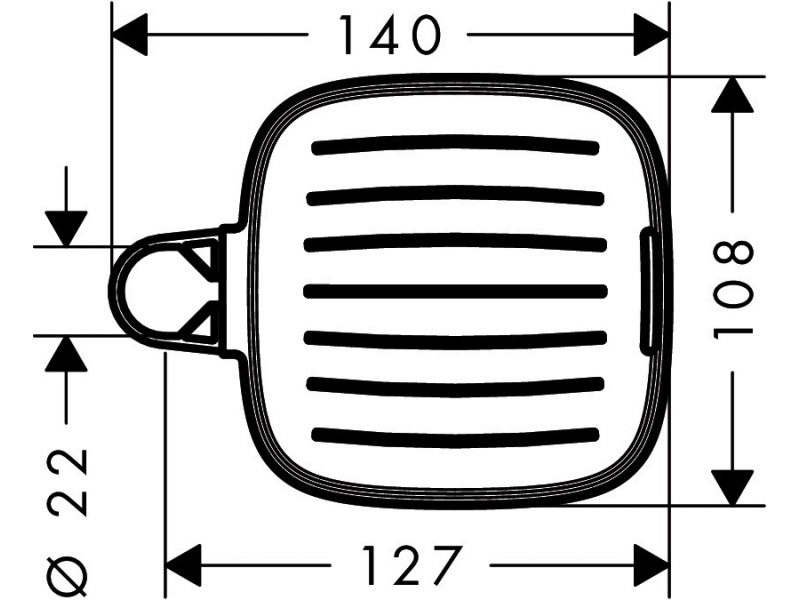 Купить Мыльница Hansgrohe Casetta E 26519000, хром