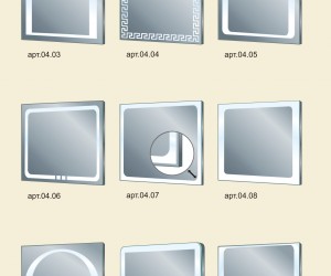 Производство зеркал с внутренней подсветкой любых размеров на заказ